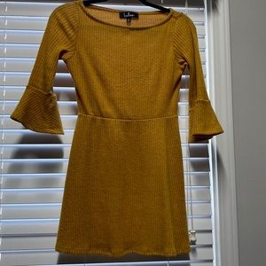Mustard skater sweater dress size XS